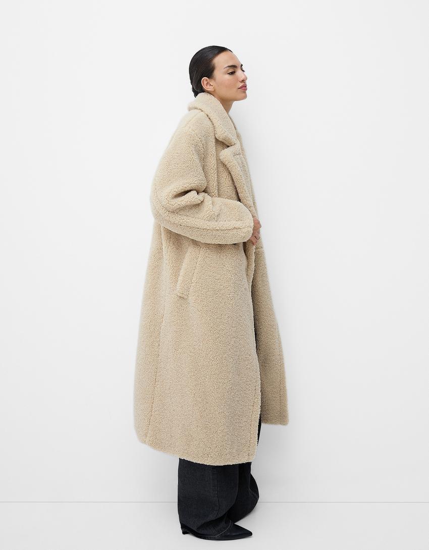 Paulina | Kurtka zimowa damska oversize Teddy ciepła