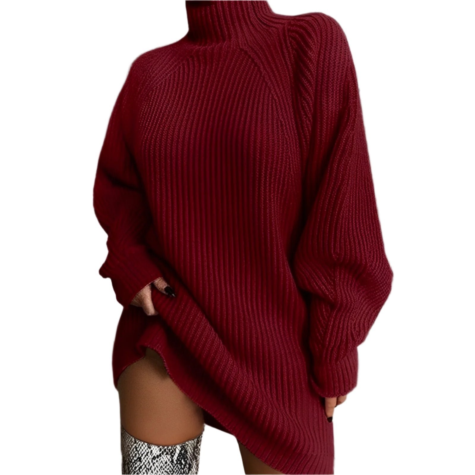 Barbara | Sweter damski z golfem oversize