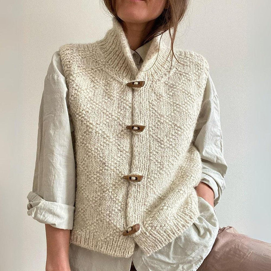 Emilia | Kurtka zimowa damska krótka elegancka swetrowa