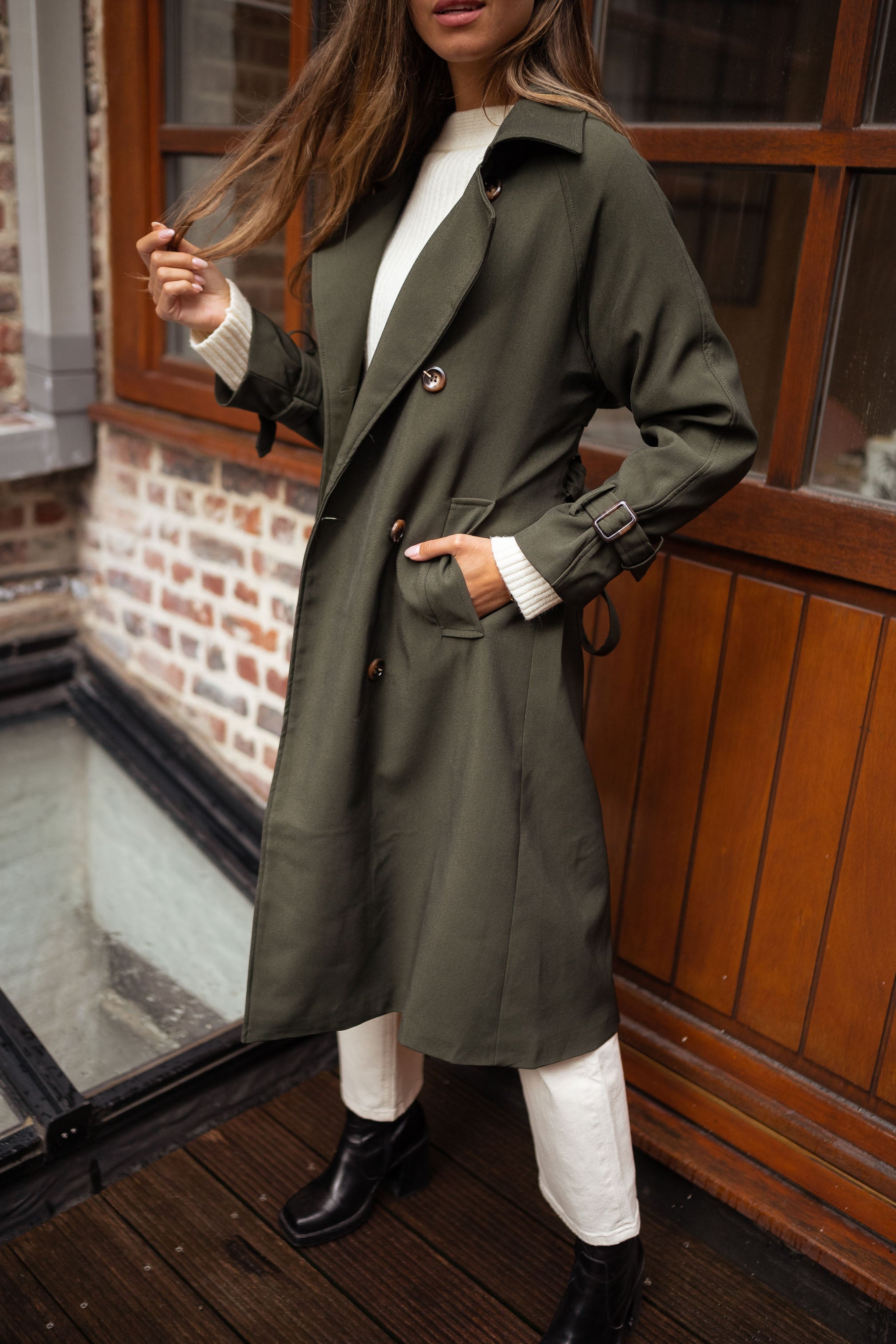 Alicja | Elegancki damski trencz na każdą okazję