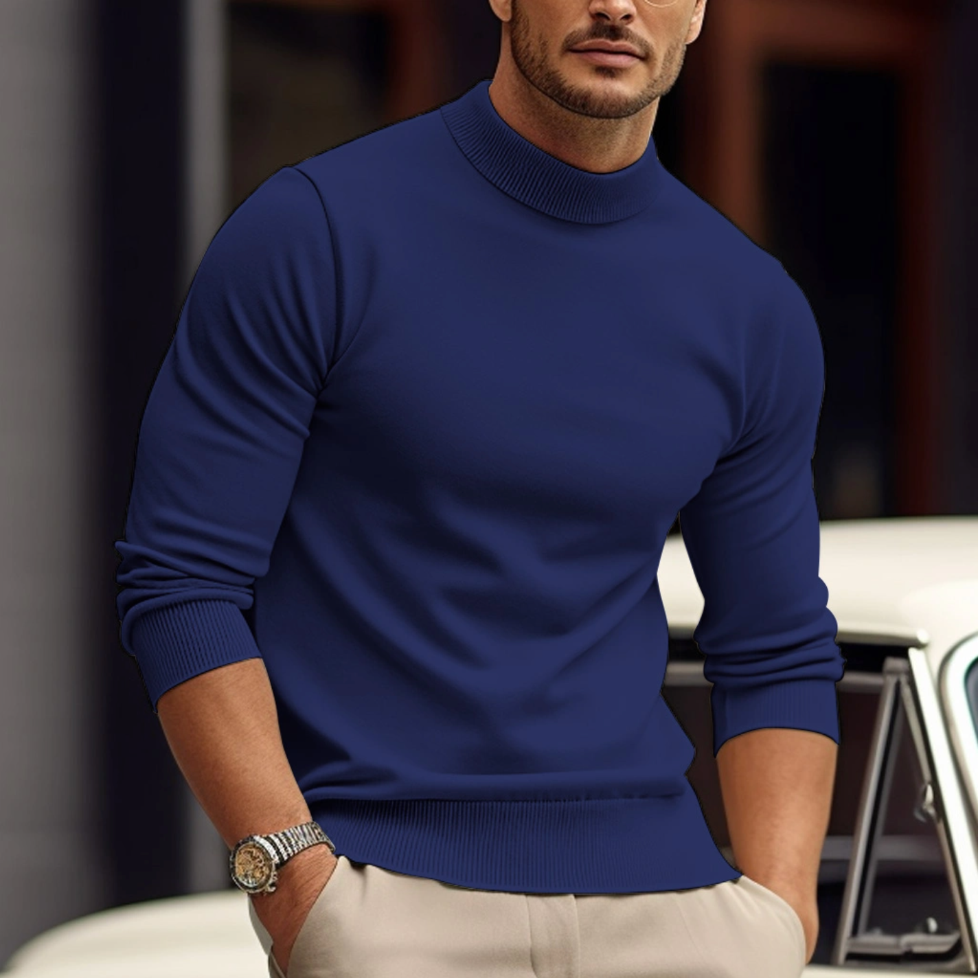 Roman | Stylowy męski sweter z miękkiej bawełny