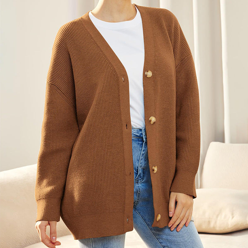 Lucyna | Kardigan damski oversize z guzikami