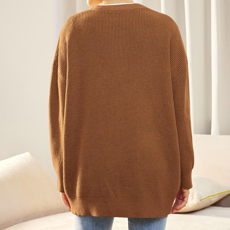 Lucyna | Kardigan damski oversize z guzikami