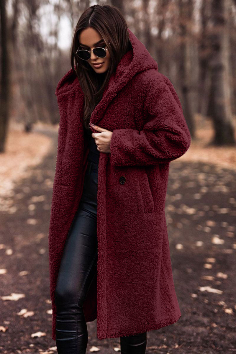Sylwia | Kurtka zimowa damska z kapturem Teddy
