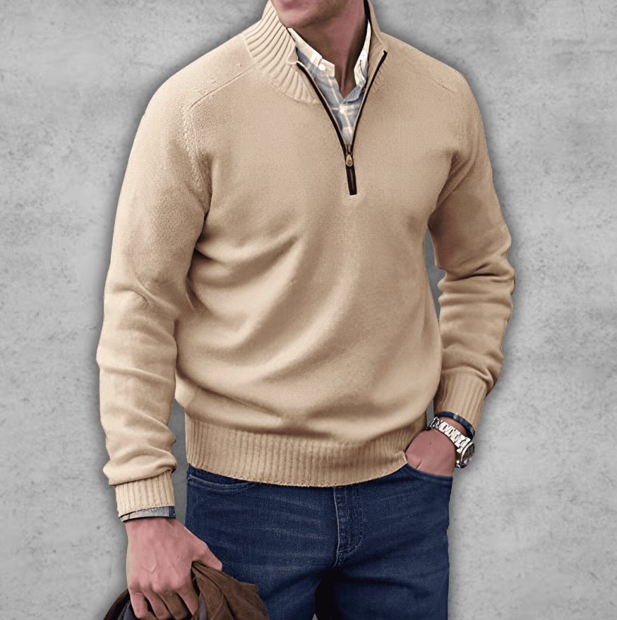Borys | Elegancki męski sweter z bawełny