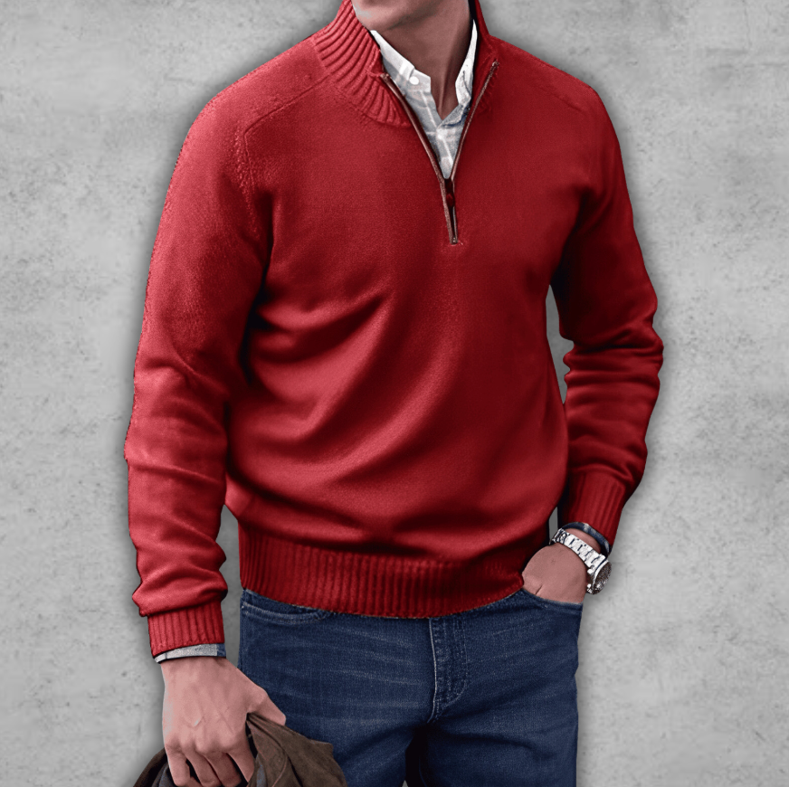 Borys | Elegancki męski sweter z bawełny