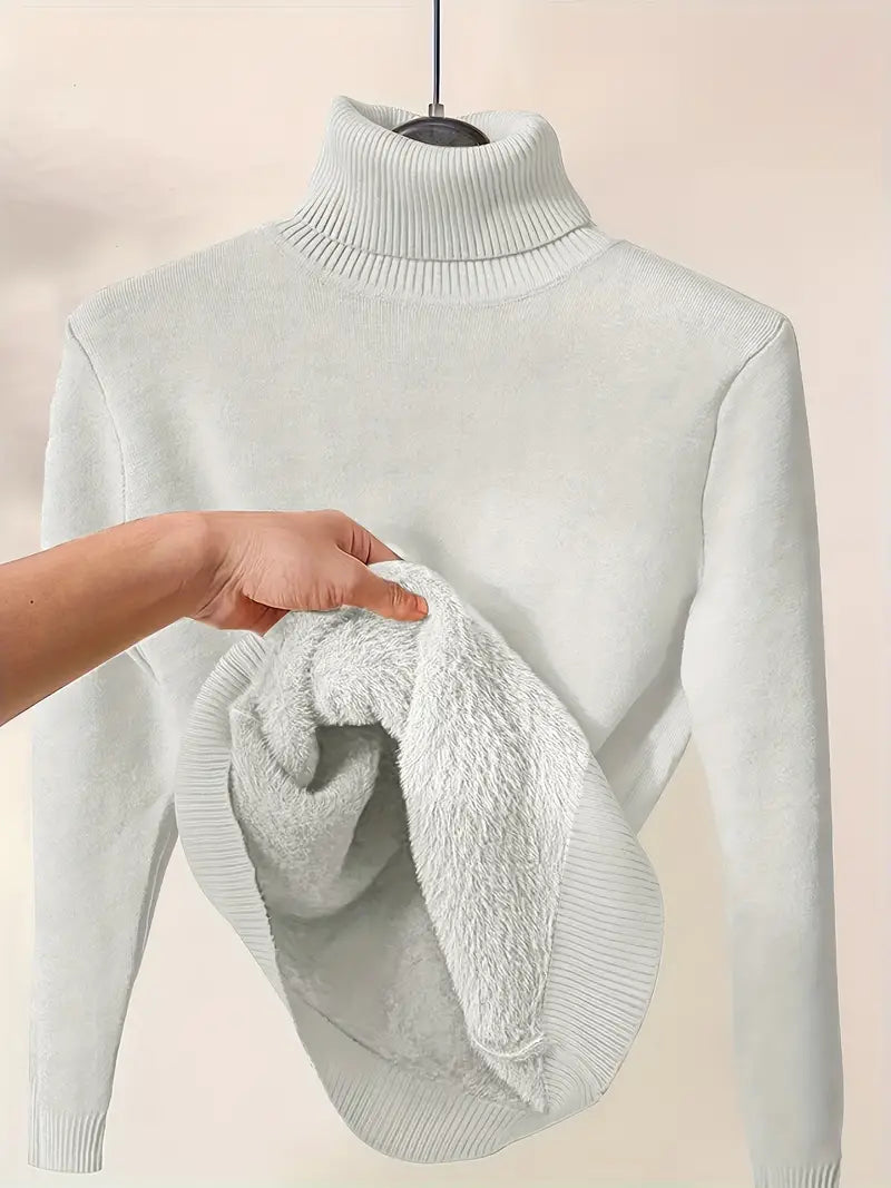 Magdalena | Sweter damski zimowy z golfem