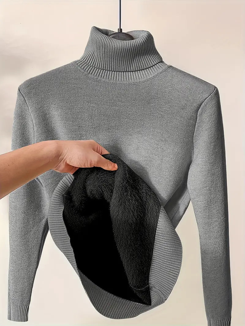 Magdalena | Sweter damski zimowy z golfem