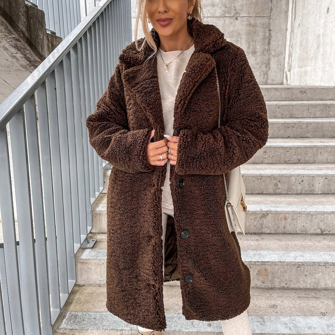 Justyna | Kurtka zimowa damska Teddy na zimowe chłody
