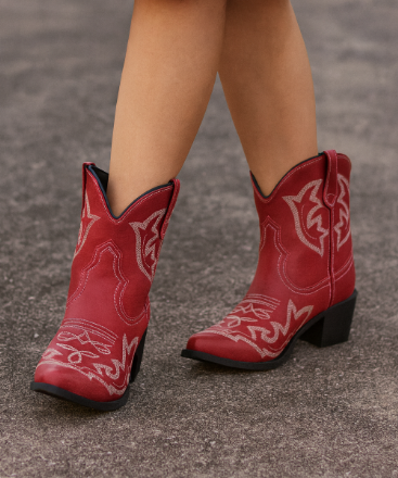 Iwona | Damskie buty kowbojskie z haftem