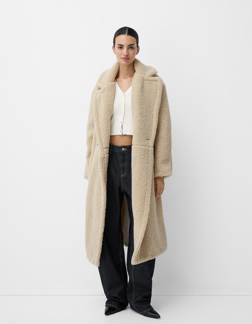 Paulina | Kurtka zimowa damska oversize Teddy ciepła
