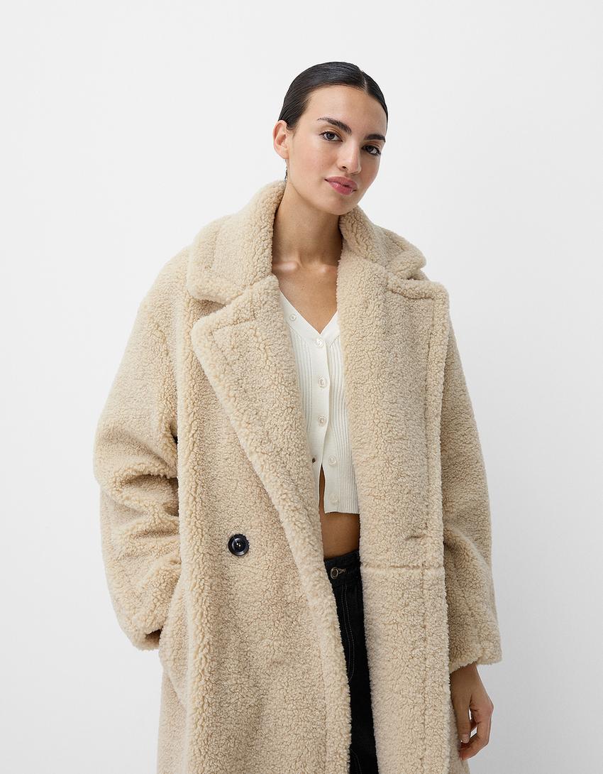 Paulina | Kurtka zimowa damska oversize Teddy ciepła