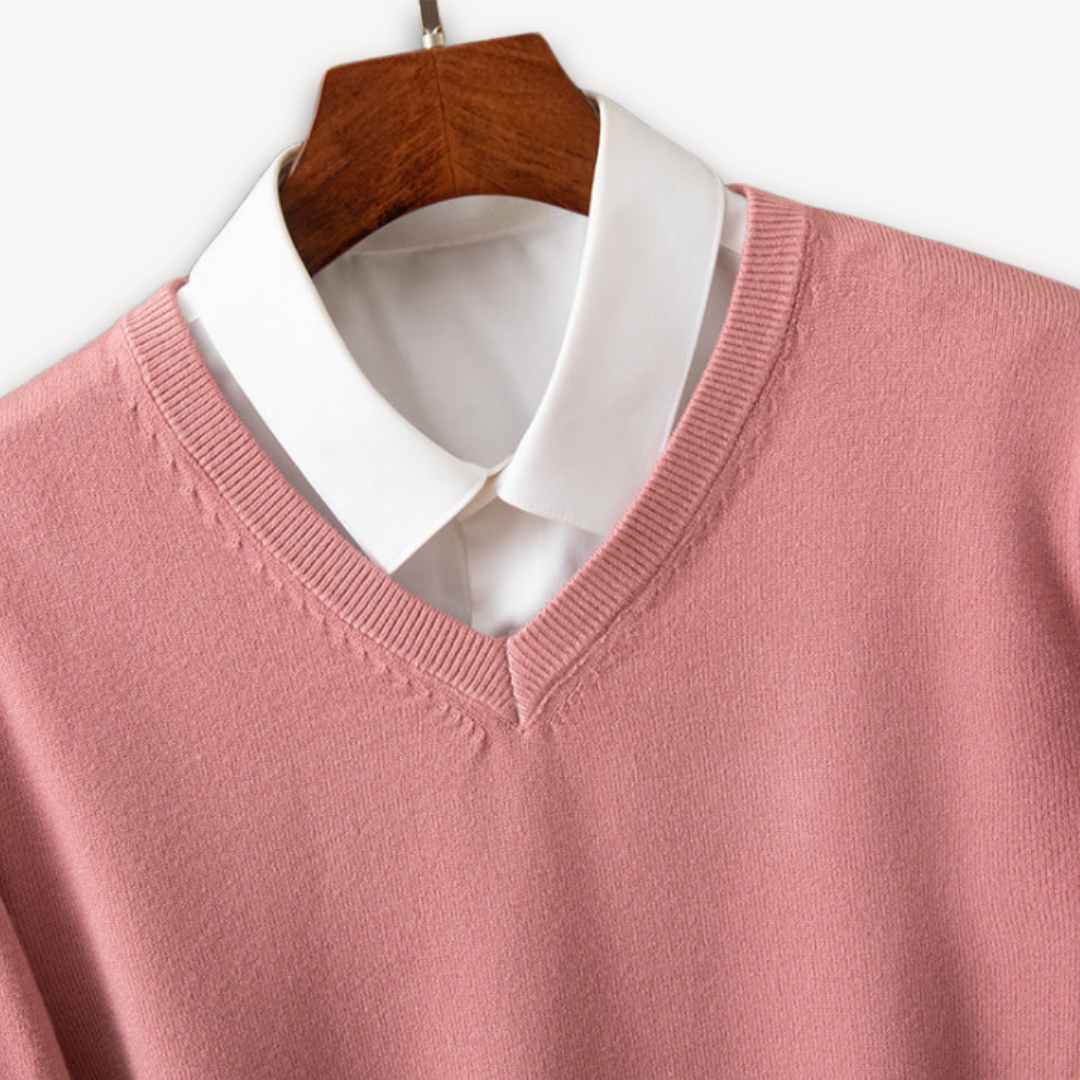 Marcel | Elegancki męski sweter kaszmirowy V-neck