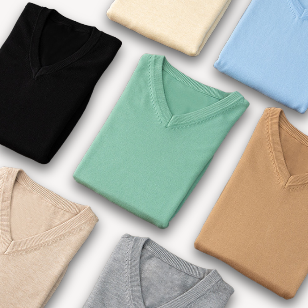 Marcel | Elegancki męski sweter kaszmirowy V-neck