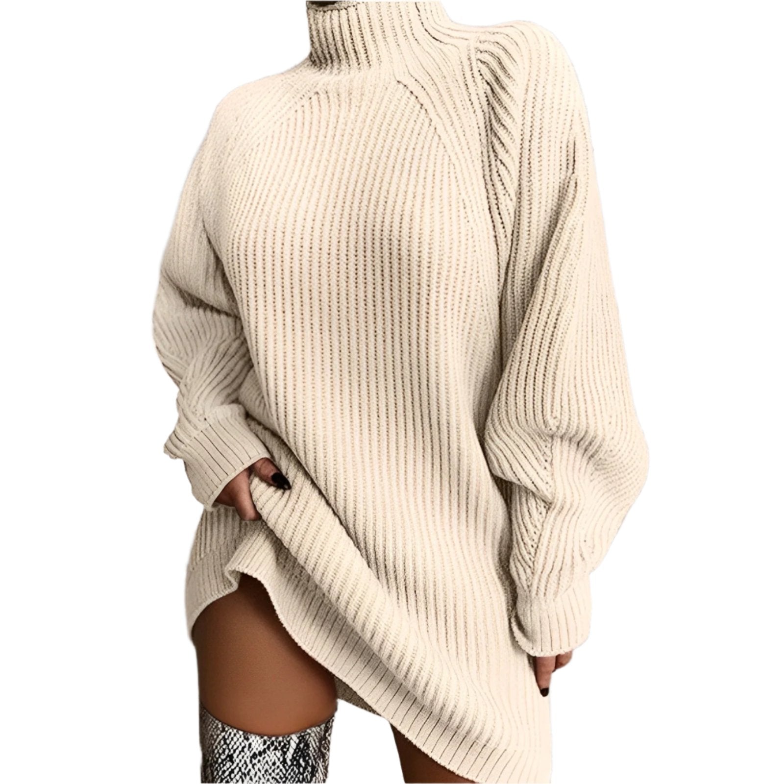 Barbara | Sweter damski z golfem oversize