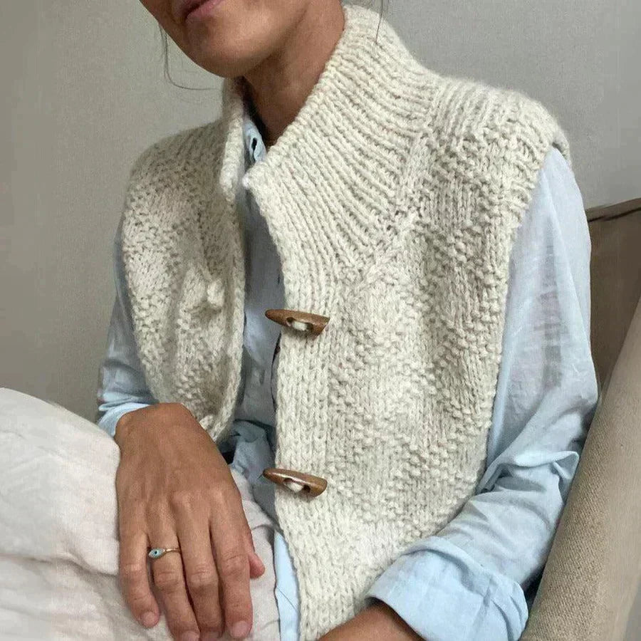 Emilia | Kurtka zimowa damska krótka elegancka swetrowa