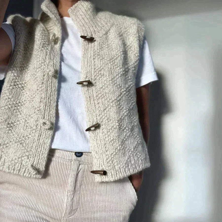Emilia | Kurtka zimowa damska krótka elegancka swetrowa