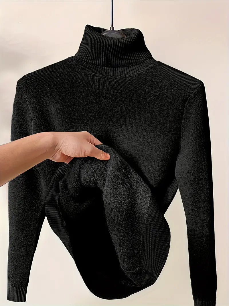 Magdalena | Sweter damski zimowy z golfem