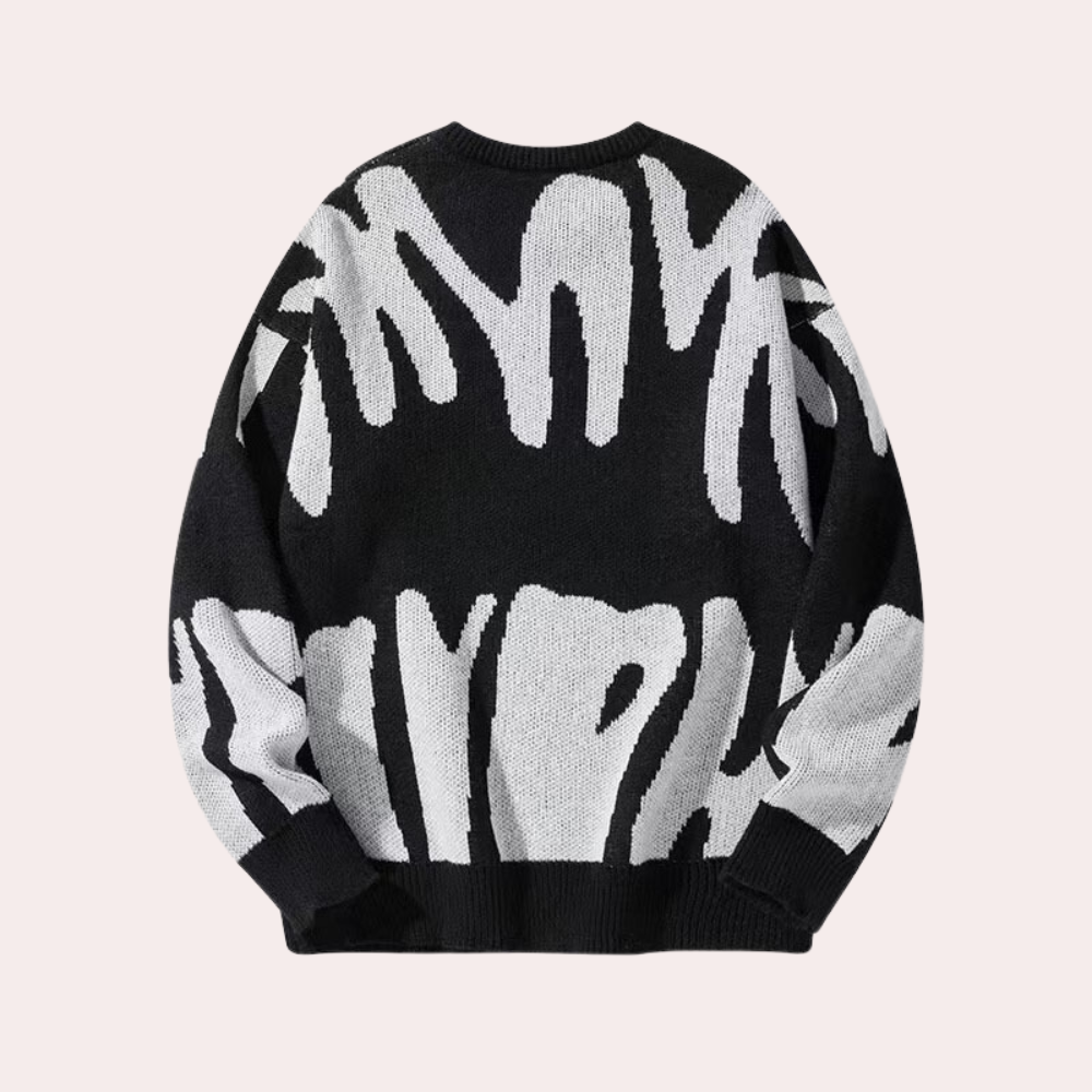 Adrian | Męski sweter modny i stylowy strikket