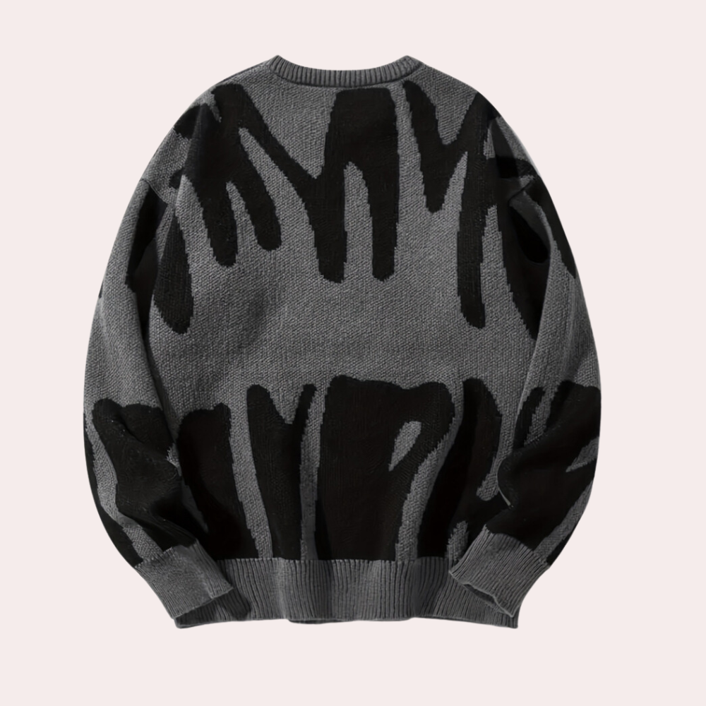 Adrian | Męski sweter modny i stylowy strikket