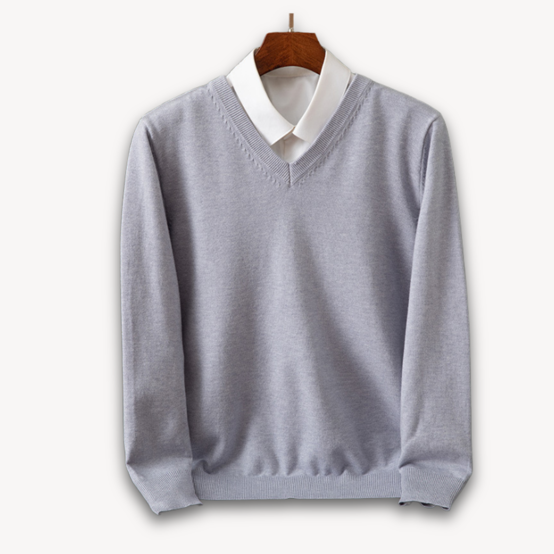 Marcel | Elegancki męski sweter kaszmirowy V-neck