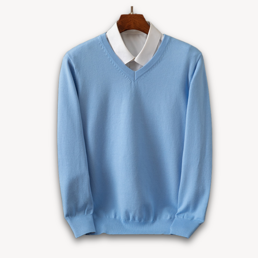Marcel | Elegancki męski sweter kaszmirowy V-neck