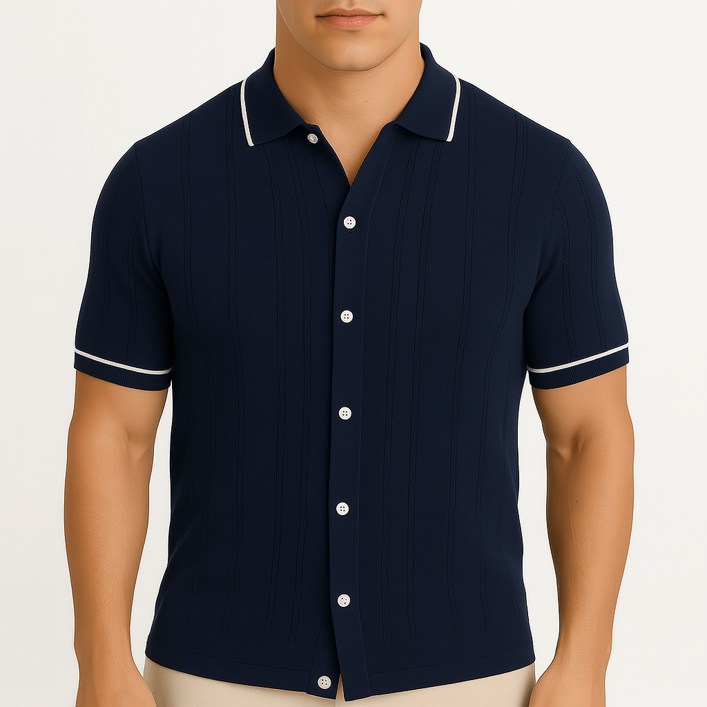 Camisa em malha jacquard