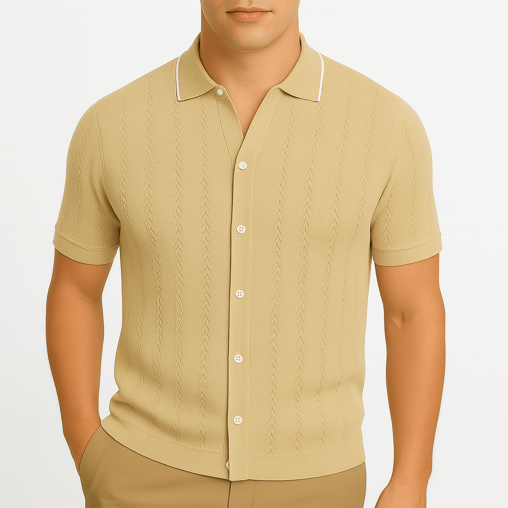 Camisa em malha jacquard