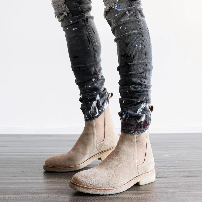 Iwona | Męskie buty zamszowe eleganckie