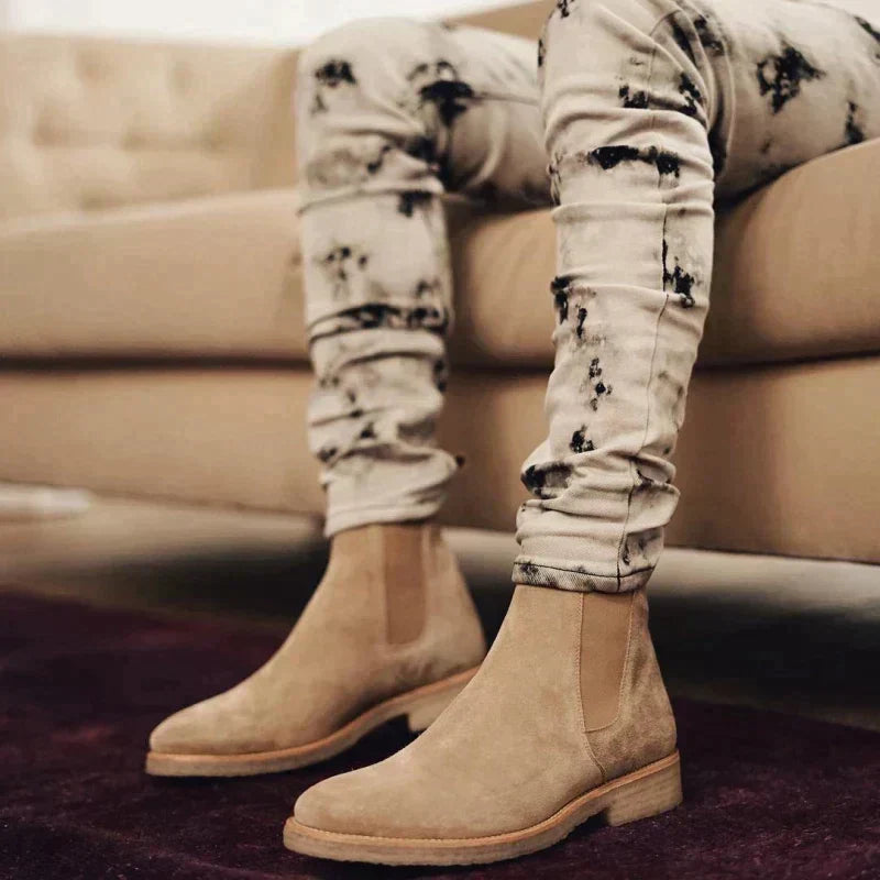 Iwona | Męskie buty zamszowe eleganckie