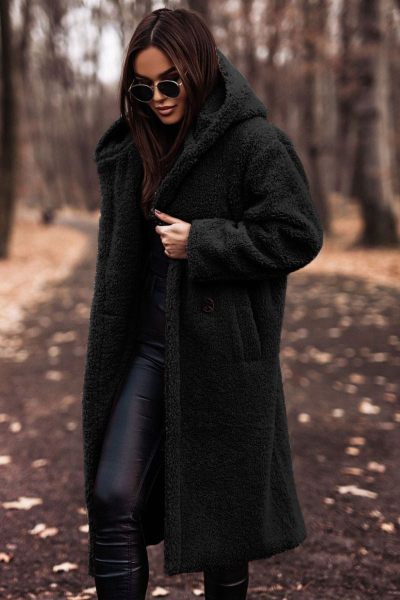 Sylwia | Kurtka zimowa damska z kapturem Teddy