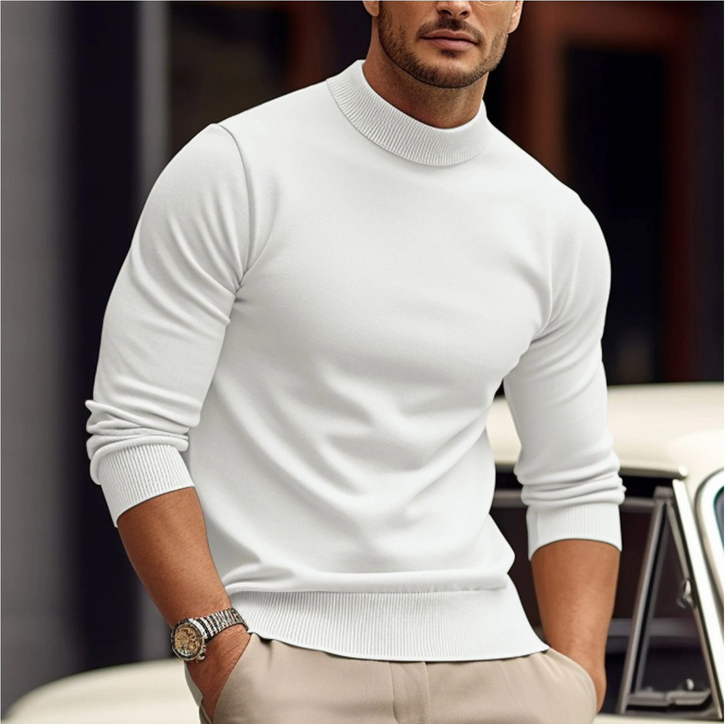 Roman | Stylowy męski sweter z miękkiej bawełny