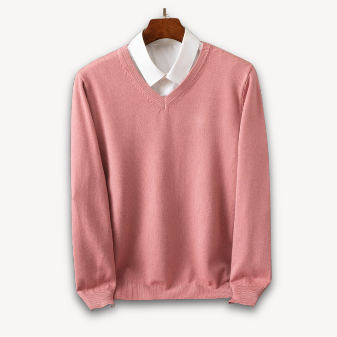 Marcel | Elegancki męski sweter kaszmirowy V-neck