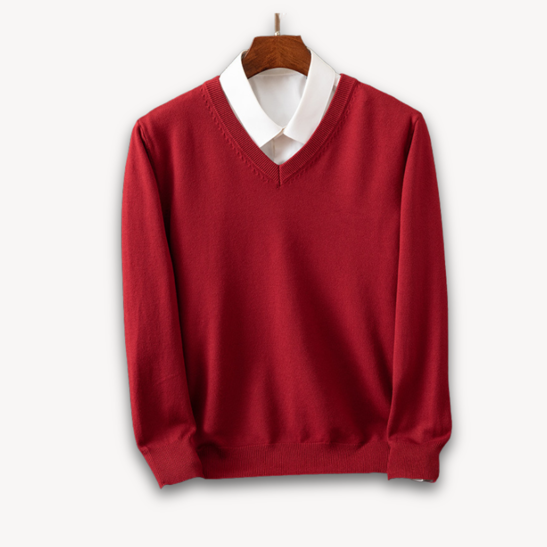 Marcel | Elegancki męski sweter kaszmirowy V-neck