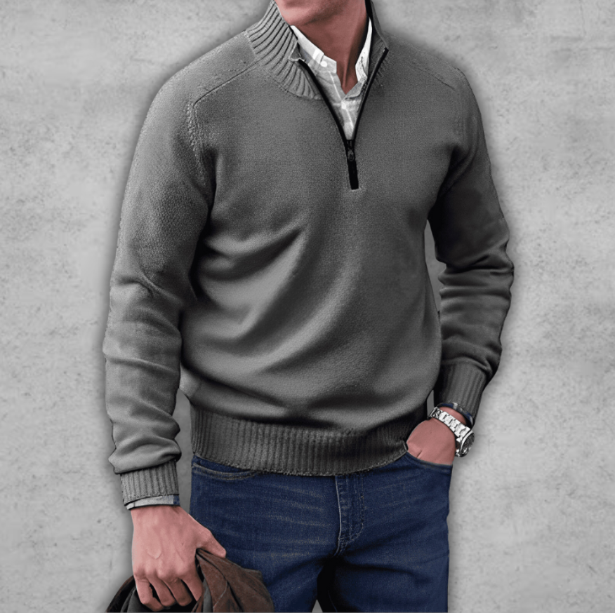 Borys | Elegancki męski sweter z bawełny