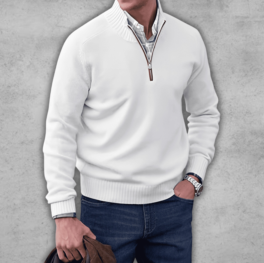 Borys | Elegancki męski sweter z bawełny