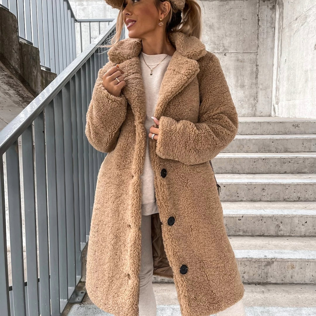 Justyna | Kurtka zimowa damska Teddy na zimowe chłody