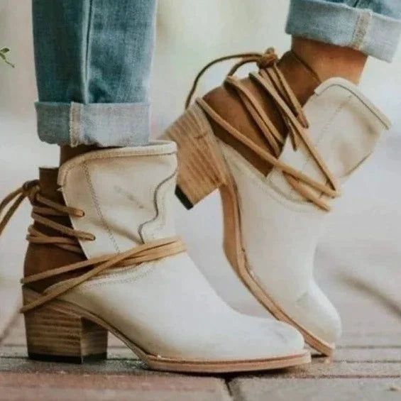 Lucyna | Damskie buty vintage – eleganckie botki