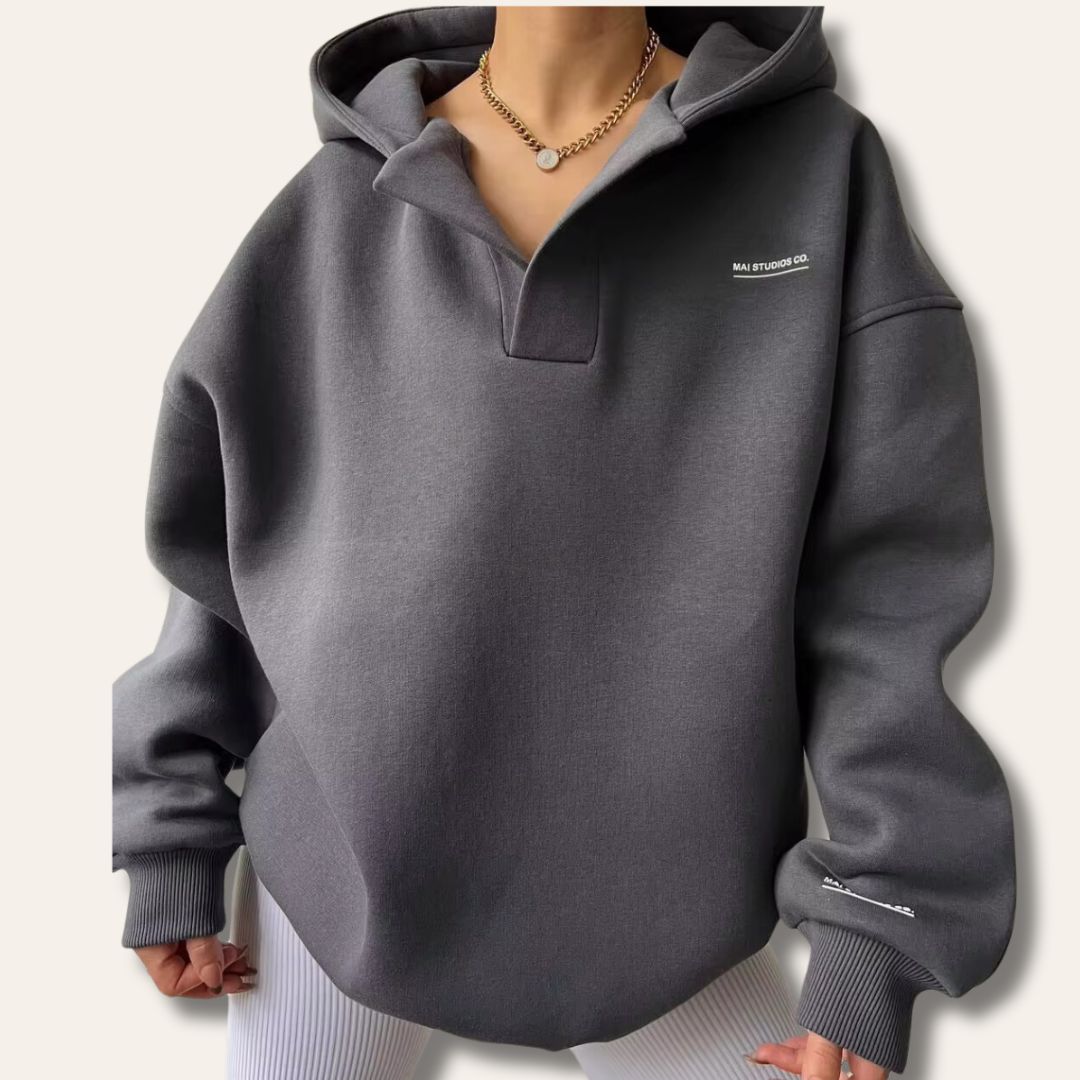 Marta | Sweter damski z kapturem chic