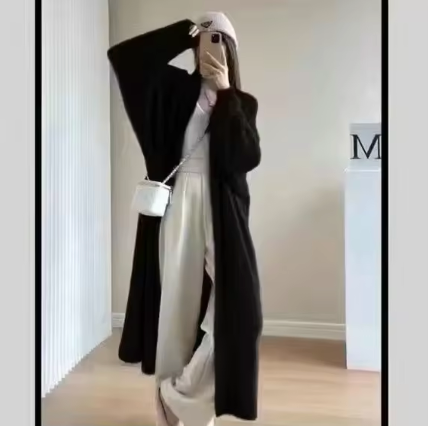 Sylwia | Długi oversize’owy damski kardigan dzianinowy